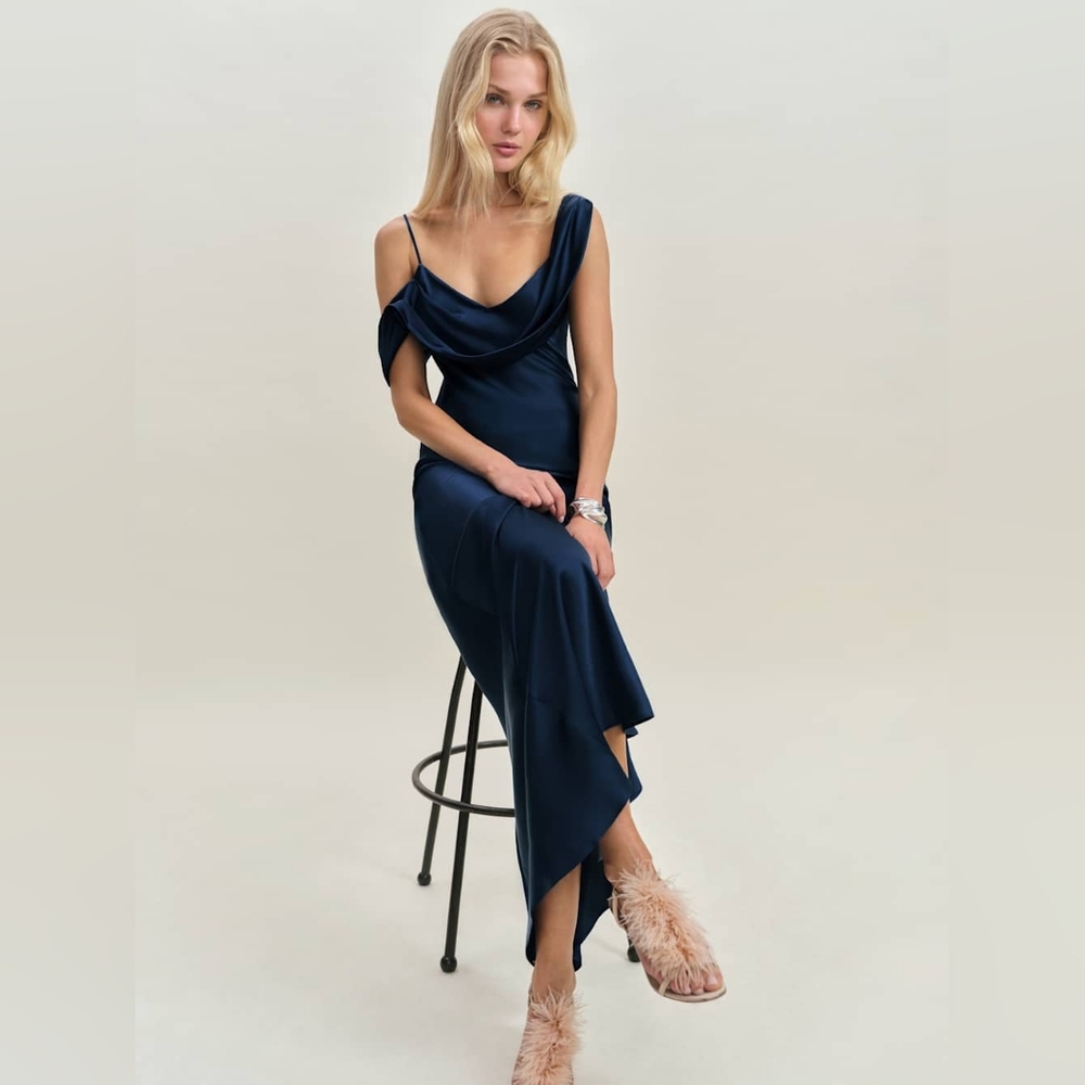 Reformation Ronda Silk Dress - Picture 2 of 5